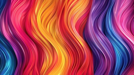 Fototapeta premium Smooth, flowing waves of color blending seamlessly