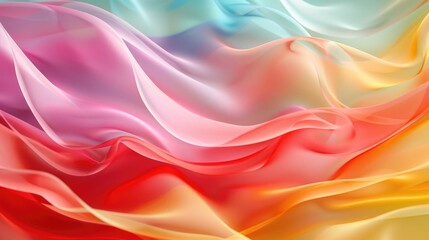 Obraz premium Smooth, flowing waves of color blending seamlessly