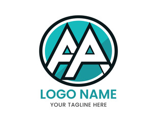 AA Logo Design Vector typography and Creative Letter Logo Concept