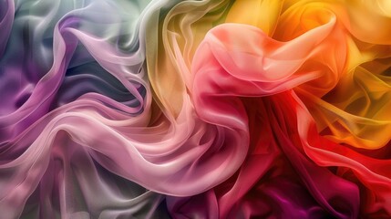 Obraz premium Smooth, flowing waves of color blending seamlessly