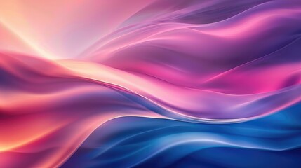 Obraz premium Smooth, flowing waves of color blending seamlessly