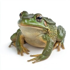 Obraz premium African bullfrog isolated against a white background in a natural pose