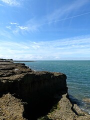 Ile d'Aix, August 2024 - Visit the magnificent Ile d'Aix on France's Atlantic coast - View of the cliffs