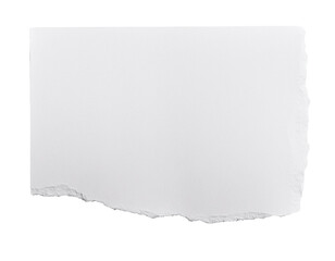 Papier gerissen, isoliert auf weißen Hintergrund, Freisteller, Transparent 