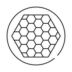 Fototapeta premium nuclear reactor with fuel rods line icon vector. nuclear reactor with fuel rods sign. isolated contour symbol black illustration