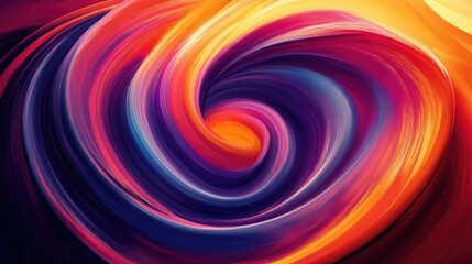Obraz premium Vibrant swirls of color in abstract art