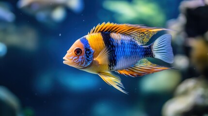 Vibrant Cichlid Fish