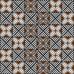 Obraz premium Polynesian tattoo tribal pattern background design. Samoan pattern decoration wallpaper.