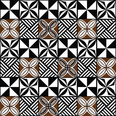 Polynesian tattoo tribal pattern background design. Samoan pattern decoration wallpaper.