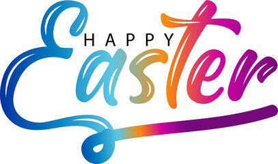 Obraz premium Happy Easter background, card, poster. Vector, Happy Easter , gradient Happy Easter 
