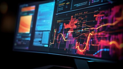 Fototapeta premium Financial Data Analysis