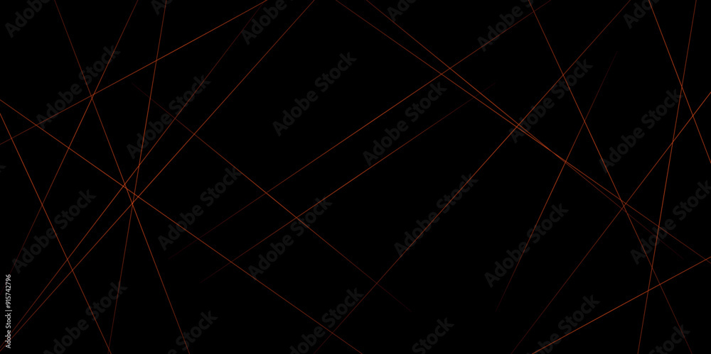 Aufkleber Abstract red particles wave line on dark black background. Digital glowing futuristic technology concept abstract background. Dynamic waves use for business modern concept, vector illustration.	
