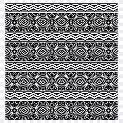 Polynesian tattoo tribal pattern background design. Samoan pattern decoration wallpaper.