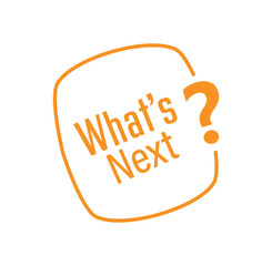 what s next text information sign