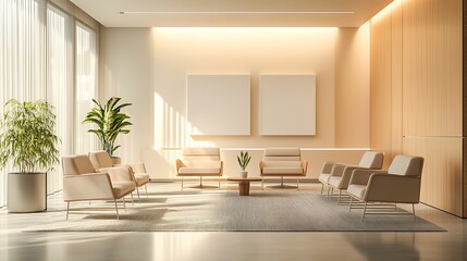 Modern Living Room with Minimalist Design and Natural Light