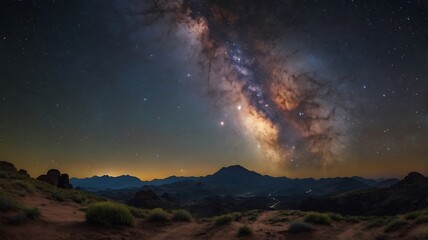 Abstract background of The Milky Way as seen from Earth with, beautiful landscape picture of sky
