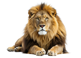 lion isolated on transparent background 