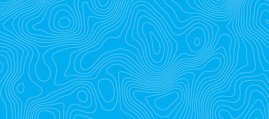 Light blue luxury topographic lines map background .modern technology wave curve line contour map design .seamless geography grid vector background .