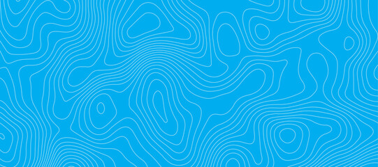 Light blue luxury topographic lines map background .modern technology wave curve line contour map design .seamless geography grid vector background .
