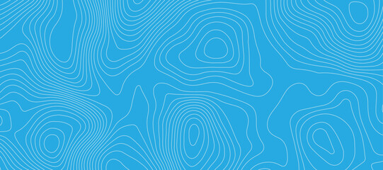 Light blue luxury topographic lines map background .modern technology wave curve line contour map design .seamless geography grid vector background .