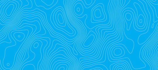 Light blue luxury topographic lines map background .modern technology wave curve line contour map design .seamless geography grid vector background .