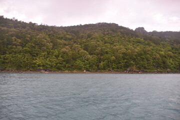 Sailing around the picture perfect Whitsunday Islands in Queensland, Australia