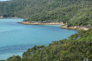 Fototapeta premium Sailing around the picture perfect Whitsunday Islands in Queensland, Australia