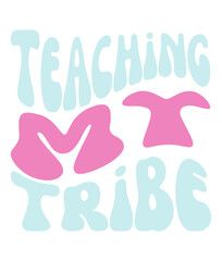 Retro, Teacher ,  Craft Design. T-shirt Design. Illustration