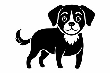 Dog black  silhouette icon,black dog logo icon,isolated black silhouette of a dog collection, Set of dog silhouette vector. Dogs and puppies in different breed, corgi, golden retriever, poses, sitting