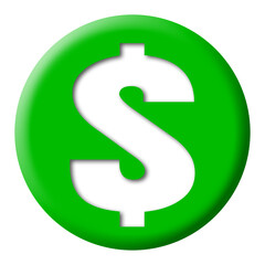 3d dollar sign icon