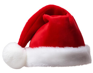 Weihnachtsm&uuml;tzr, isoliert auf wei&szlig;en Hintergrund, Freisteller, Transparent 