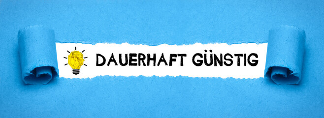 dauerhaft günstig	