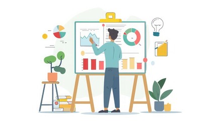 Business Presentation: Analyzing Data and Charts for Success