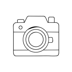 Camera digital  simple icon vector