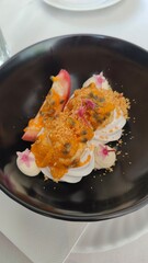 An australian meringue pavlova dessert 