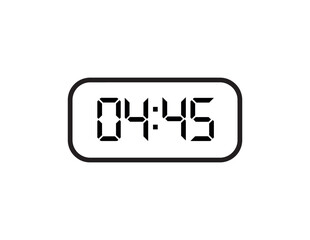 digital clock icon	