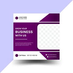 Suitable for social media post and web internet ads. Vector illustration, Digital business marketing social media post & web banner Digital business marketing social media post design.