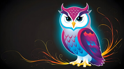 Obraz premium owl in the night