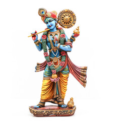 Lord krishna statue. celebrating janmashtami festival
