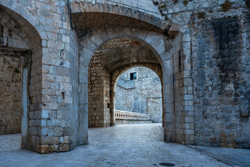View of the medieval Old City of Dubrovnik, Croatia