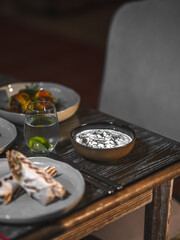 A vibrant and nutritious plate featuring an assortment of fresh vegetables, lean proteins