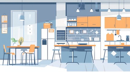 Modern Office Kitchen Interior Design