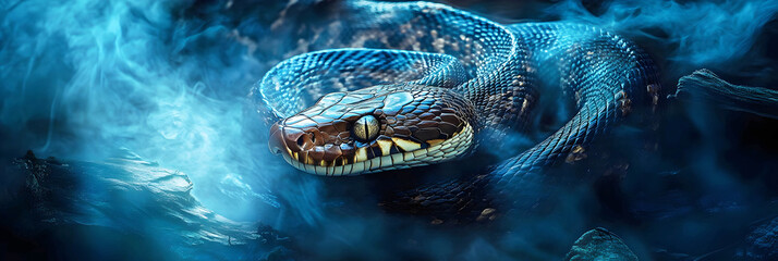 snake banner, ai generated.