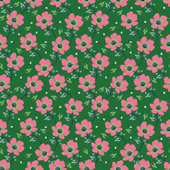 Seamless flowers pattern, floral print.
