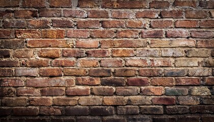 Fototapeta premium Older wall background with stained worn bricks