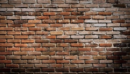 Fototapeta premium Older wall background with stained worn bricks