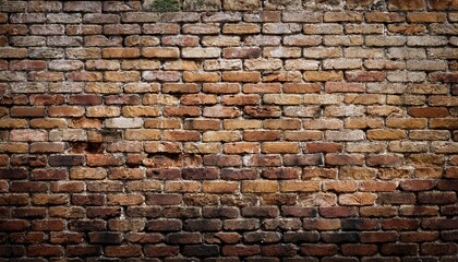 Obraz premium Older wall background with stained worn bricks