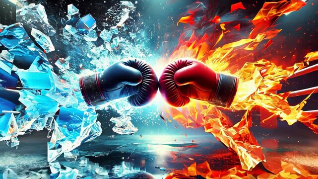 Ice and Fire Boxing Gloves