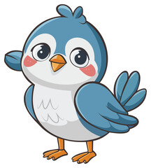 A cute bird clip art