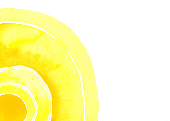 Aquarell, Sonne, mit Textfreiraum